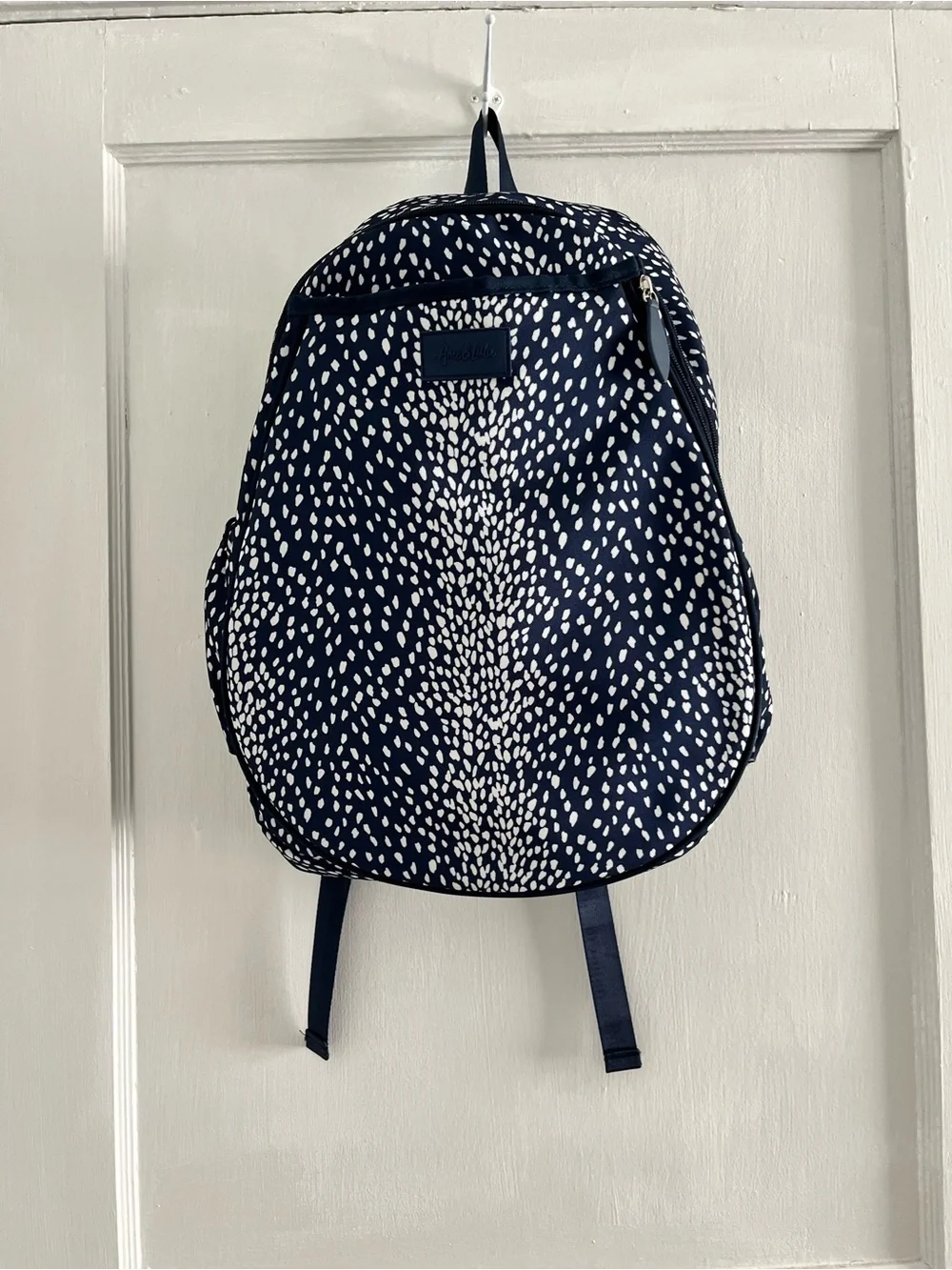 Ame & Lulu Navy Polka Dot Tennis Backpack
